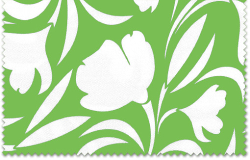 P200T Tulip Pattern PU Coated Polyester Fabric, Lime